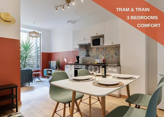 Cosy And Trendy 3 Bedrooms Train Tramway
